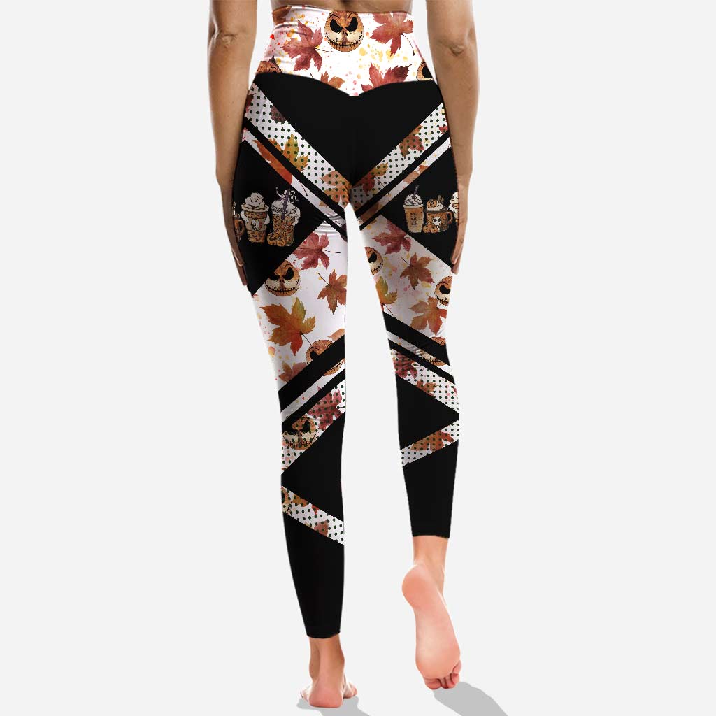 Personalized Halloween and Thanksgiving Hoodie & Leggings Set Custom Name Fall Gift Hoodie & Leggings GradoCreations