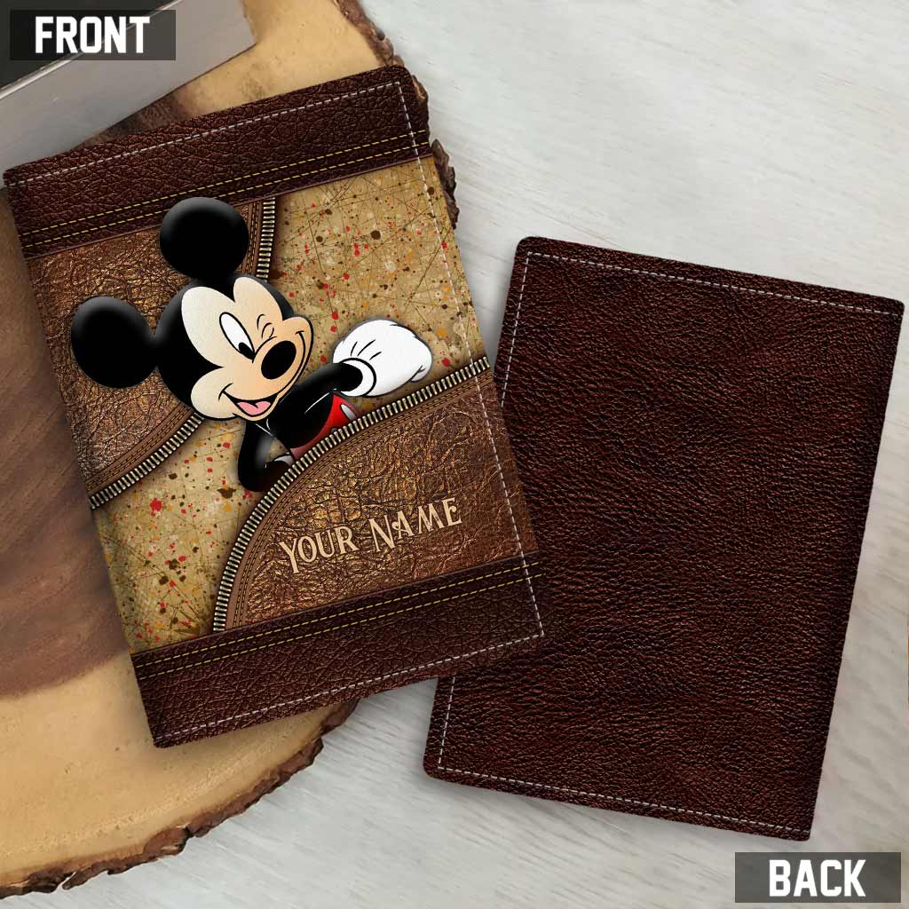 Personalized Disney Mouse Passport Holder Custom Name Gift for Travelers Passport Holder GradoCreations