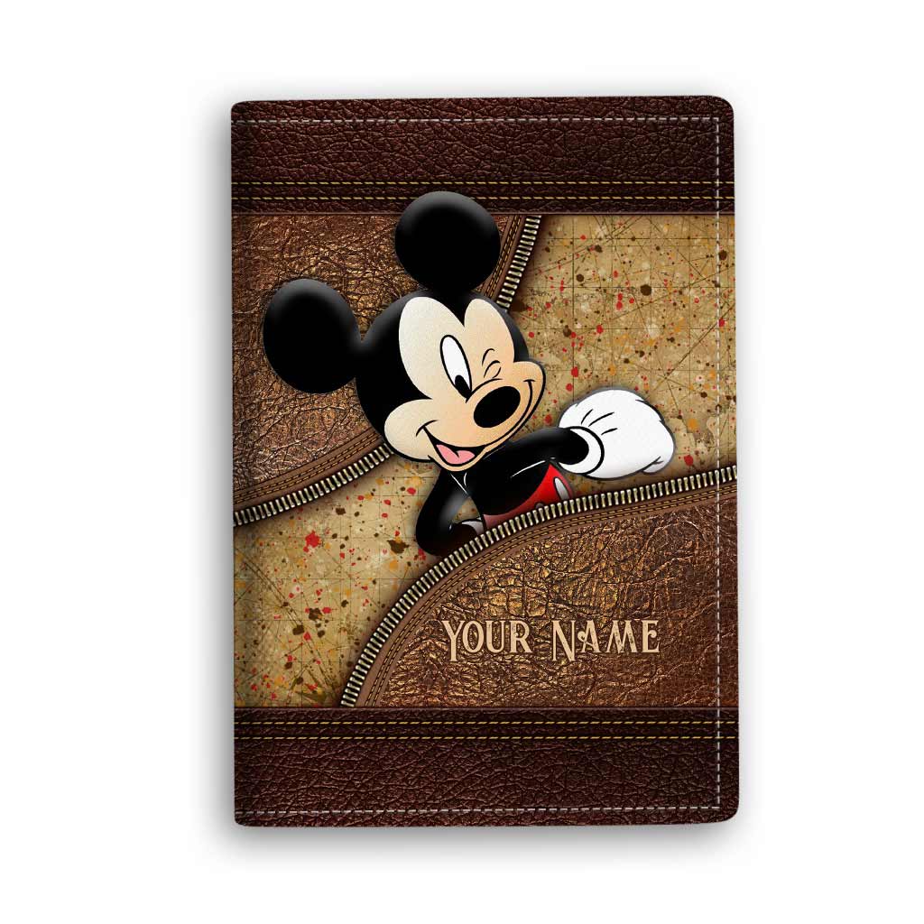 Personalized Disney Mouse Passport Holder Custom Name Gift for Travelers Passport Holder GradoCreations