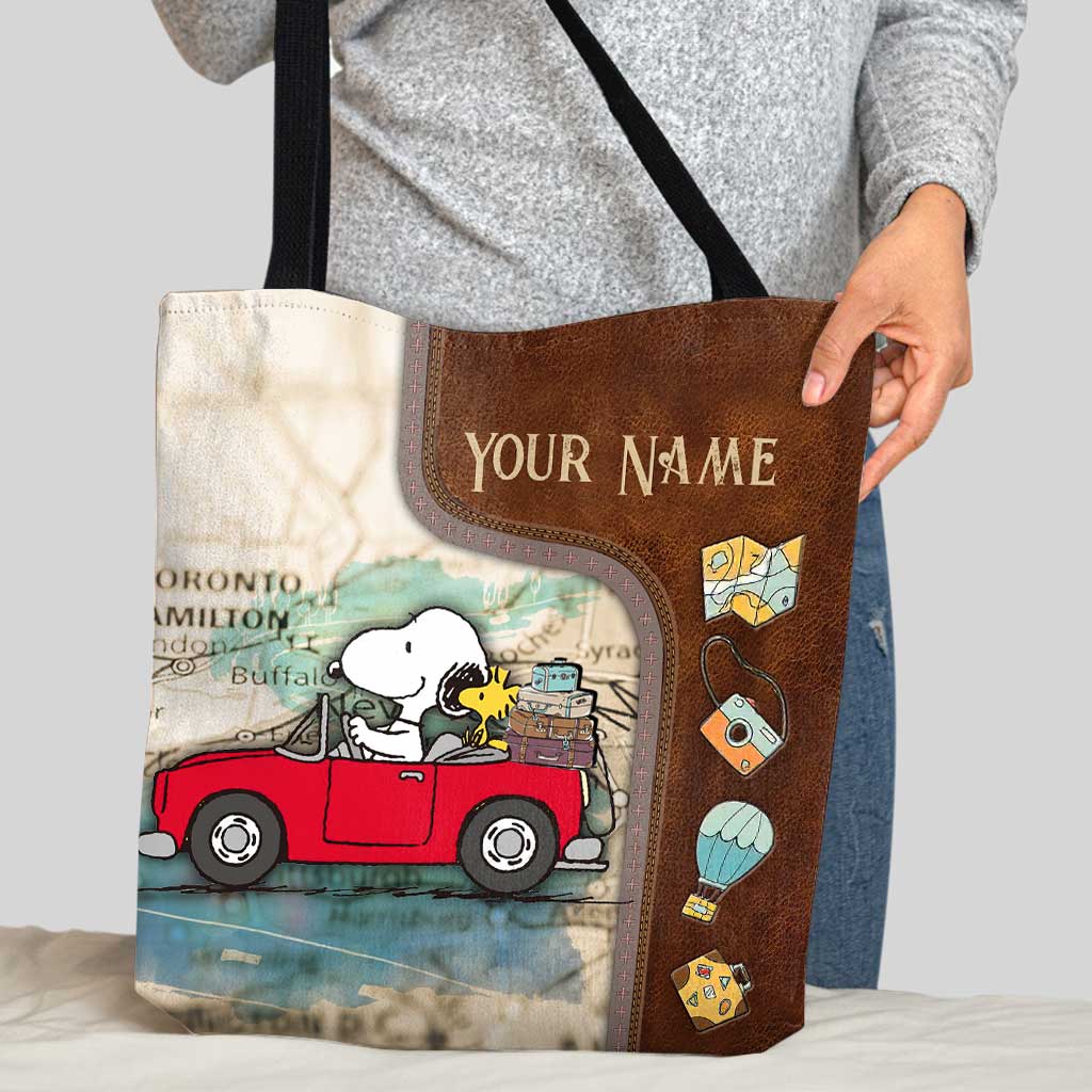 Personalized Travel Tote Bag with Custom Name for Mom/Dad Tote Bag GradoCreations
