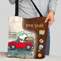 Personalized Travel Tote Bag with Custom Name for Mom/Dad Tote Bag GradoCreations