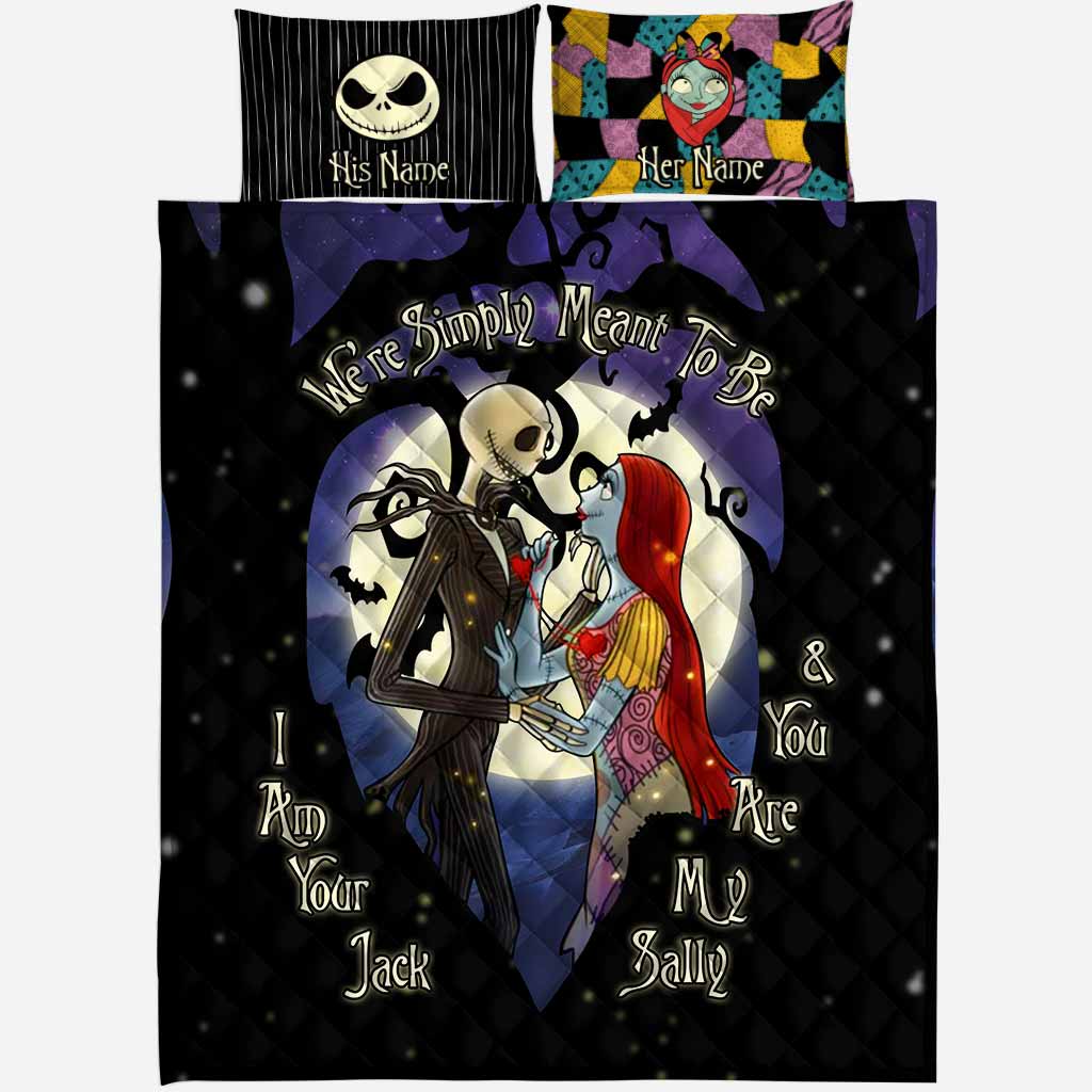 Personalized Nightmare Quilt Set Custom Couple Gift for Anniversary Quilt Set GradoCreations