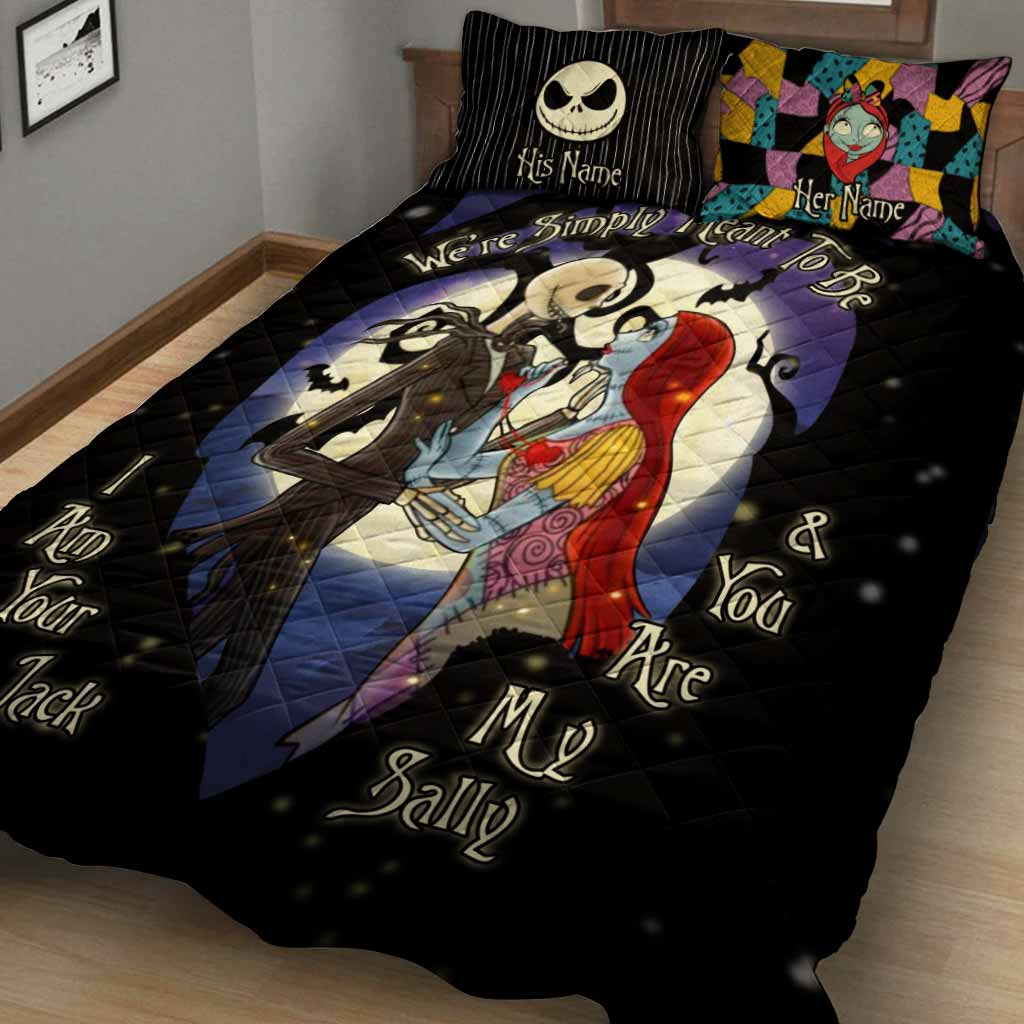 Personalized Nightmare Quilt Set Custom Couple Gift for Anniversary Quilt Set GradoCreations