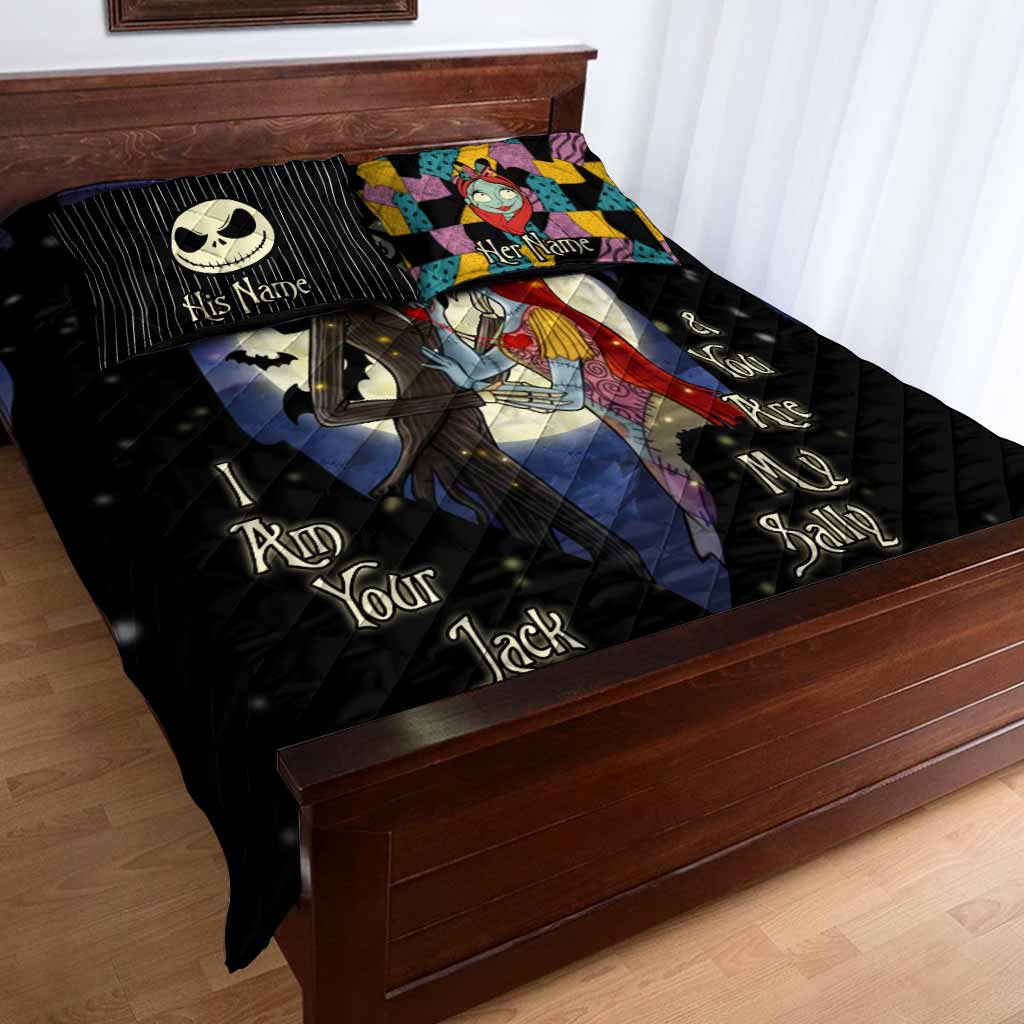 Personalized Nightmare Quilt Set Custom Couple Gift for Anniversary Quilt Set GradoCreations
