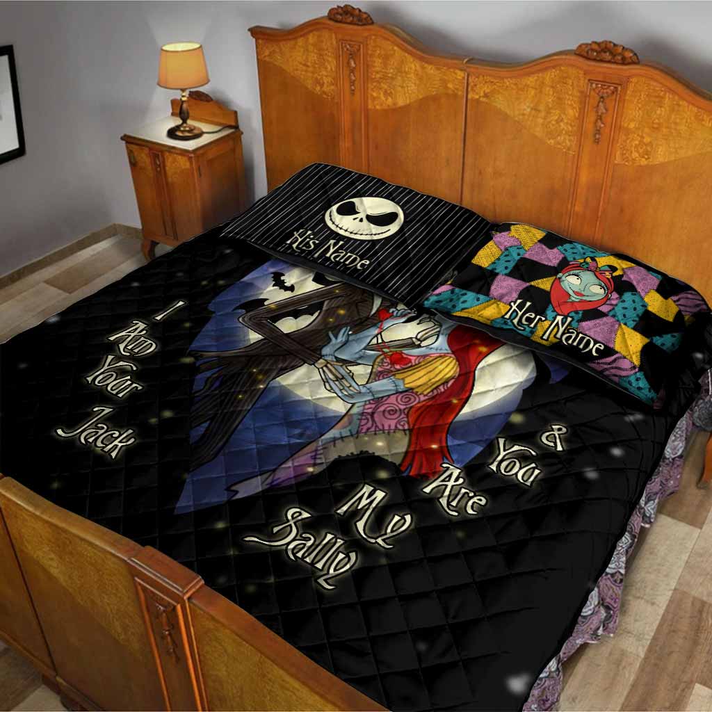 Personalized Nightmare Quilt Set Custom Couple Gift for Anniversary Quilt Set GradoCreations