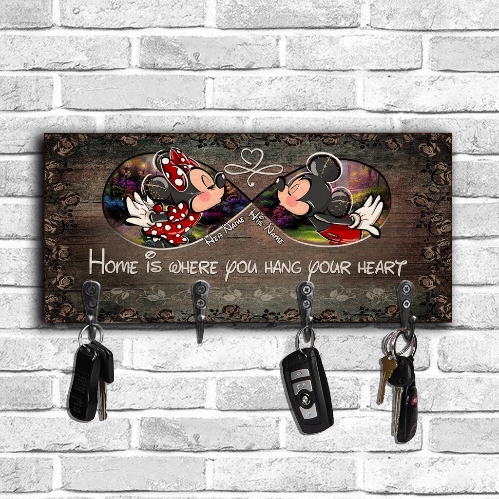Personalized Mickey Mouse Key Rack Custom Name Gift for Home Key Rack GradoCreations