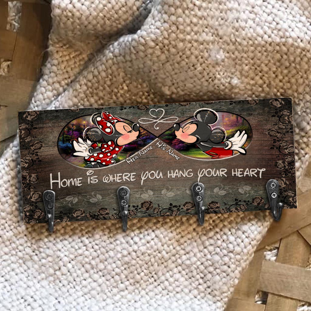 Personalized Mickey Mouse Key Rack Custom Name Gift for Home Key Rack GradoCreations