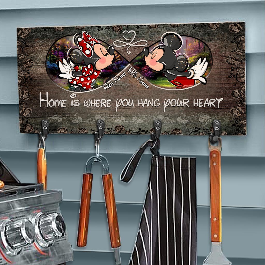 Personalized Mickey Mouse Key Rack Custom Name Gift for Home Key Rack GradoCreations