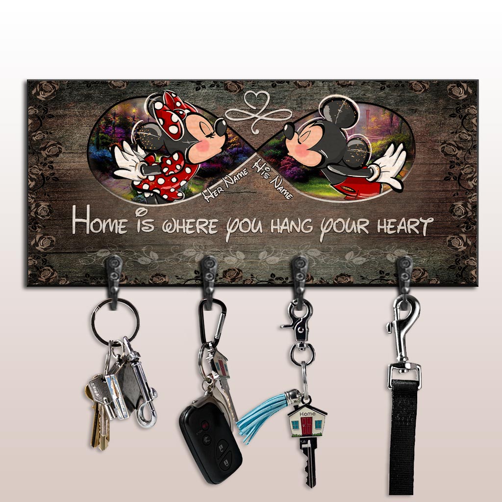 Personalized Mickey Mouse Key Rack Custom Name Gift for Home Key Rack GradoCreations