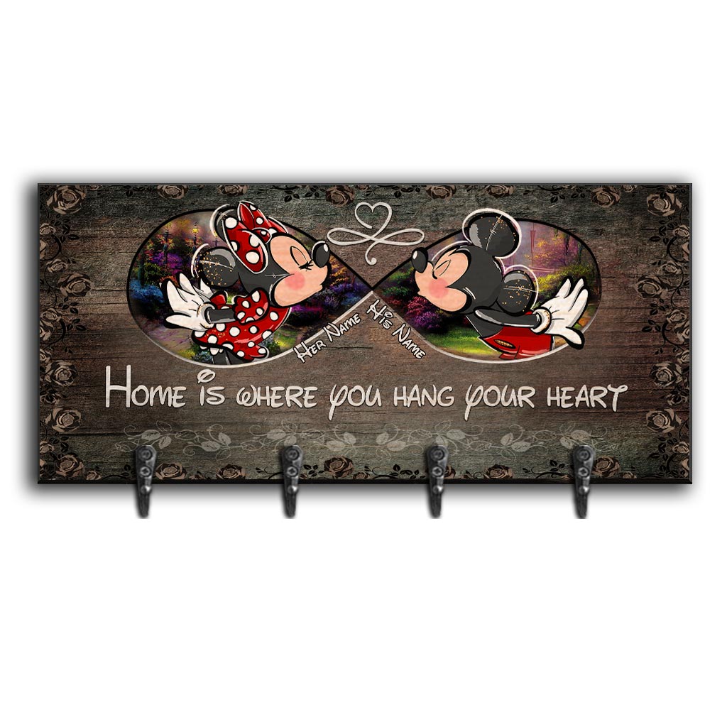 Personalized Mickey Mouse Key Rack Custom Name Gift for Home Key Rack GradoCreations
