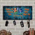 Personalized Ohana Key Rack Custom Family Name Gift for Home Key Rack GradoCreations