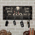 Personalized Key Rack with Family Name Wall Decor Gift Key Rack GradoCreations