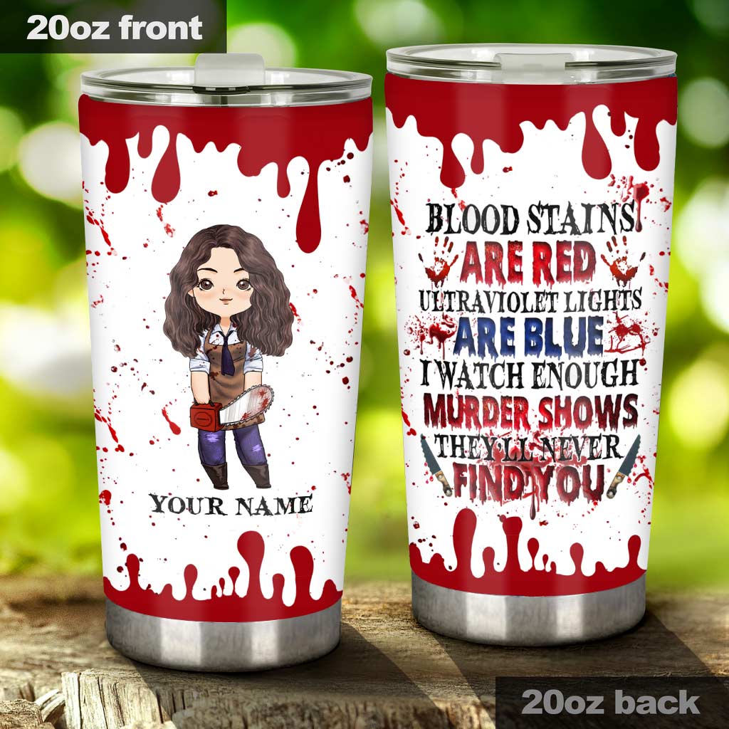 Personalized Halloween Tumbler Custom Name Unique Gift Idea Tumbler GradoCreations