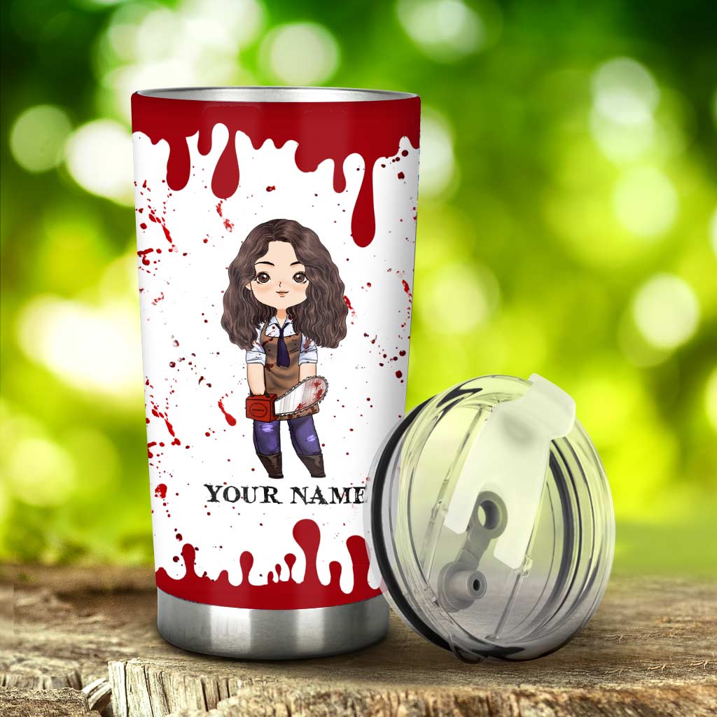 Personalized Halloween Tumbler Custom Name Unique Gift Idea Tumbler GradoCreations