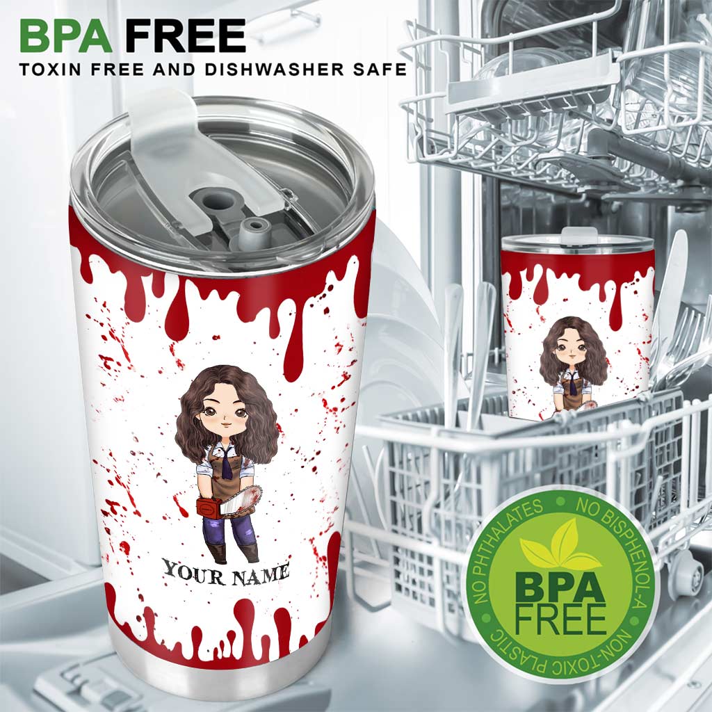 Personalized Halloween Tumbler Custom Name Unique Gift Idea Tumbler GradoCreations