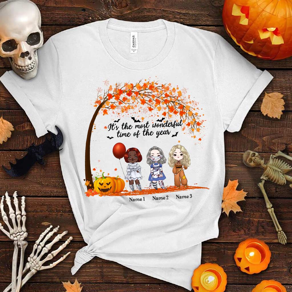 Personalized Halloween Bestie T-Shirt & Hoodie Gift for Friends T-shirt & Hoodie GradoCreations