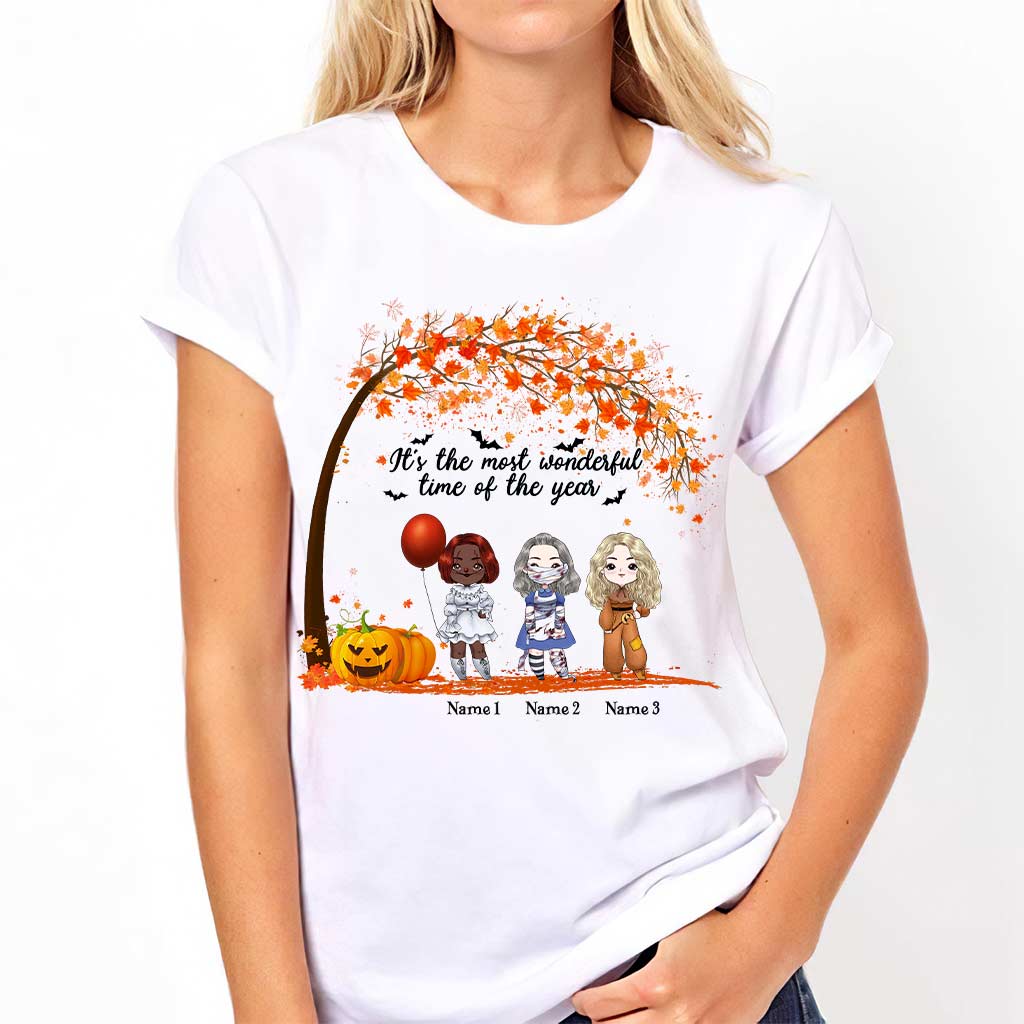 Personalized Halloween Bestie T-Shirt & Hoodie Gift for Friends T-shirt & Hoodie GradoCreations