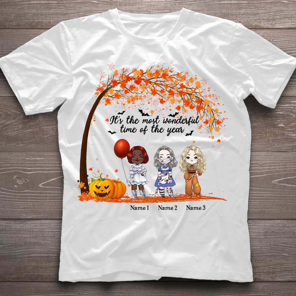 Personalized Halloween Bestie T-Shirt & Hoodie Gift for Friends T-shirt & Hoodie GradoCreations