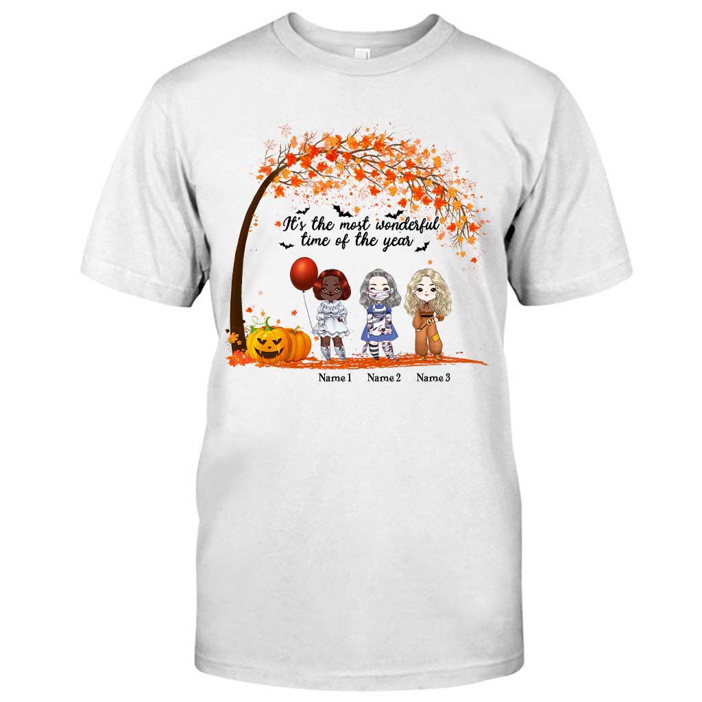 Personalized Halloween Bestie T-Shirt & Hoodie Gift for Friends T-shirt & Hoodie GradoCreations