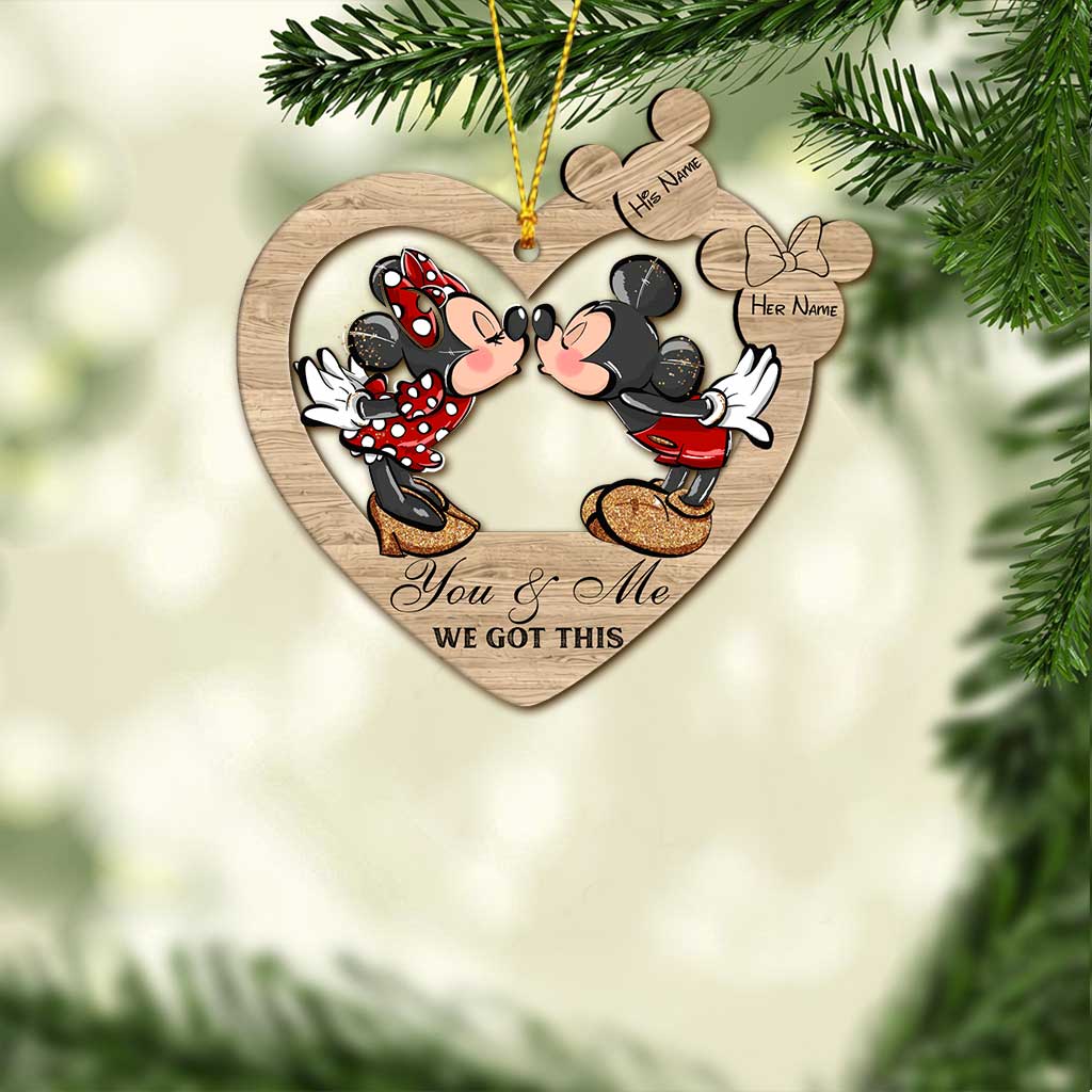 Personalized Christmas Mouse Ornament Custom Name Gift Ornament GradoCreations