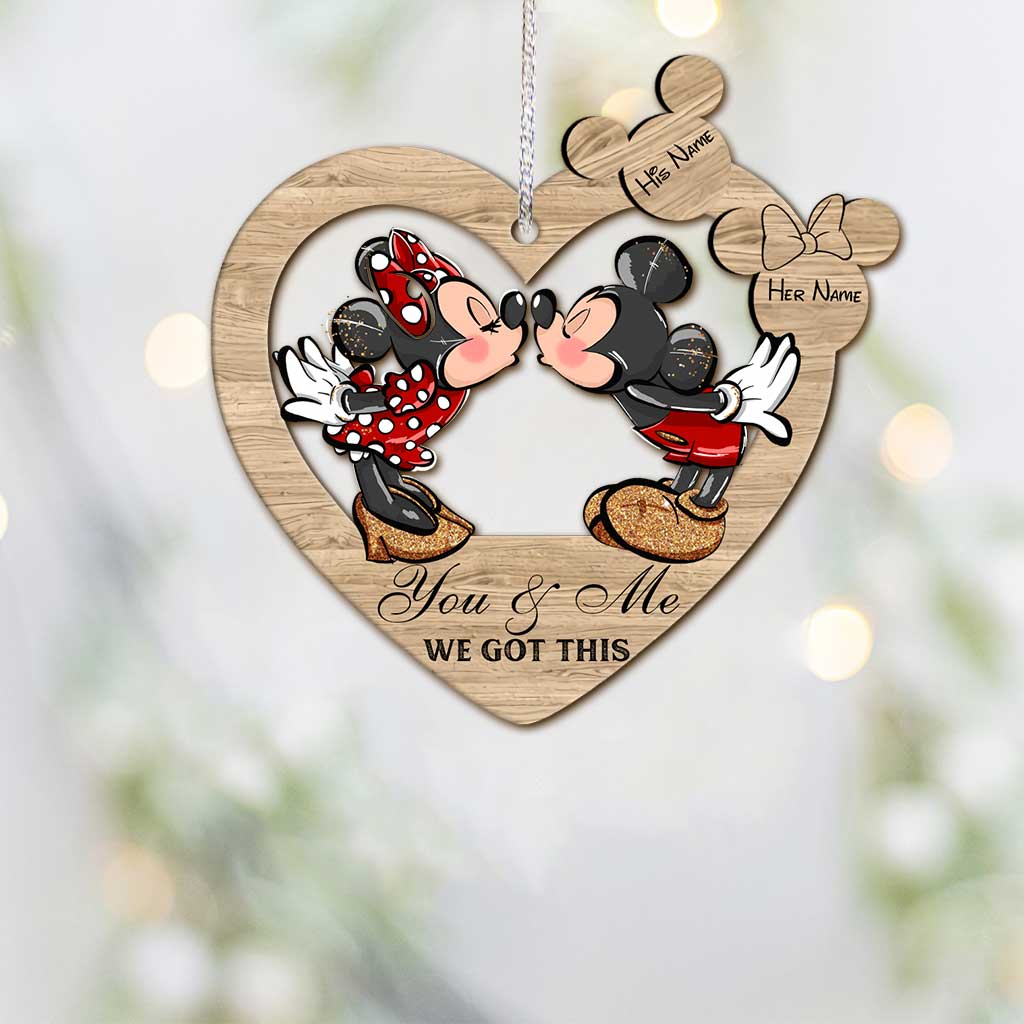 Personalized Christmas Mouse Ornament Custom Name Gift Ornament GradoCreations