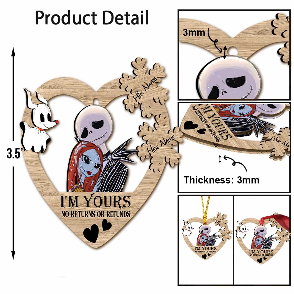 Personalized Nightmare Before Christmas Ornament Custom Name Gift Ornament GradoCreations