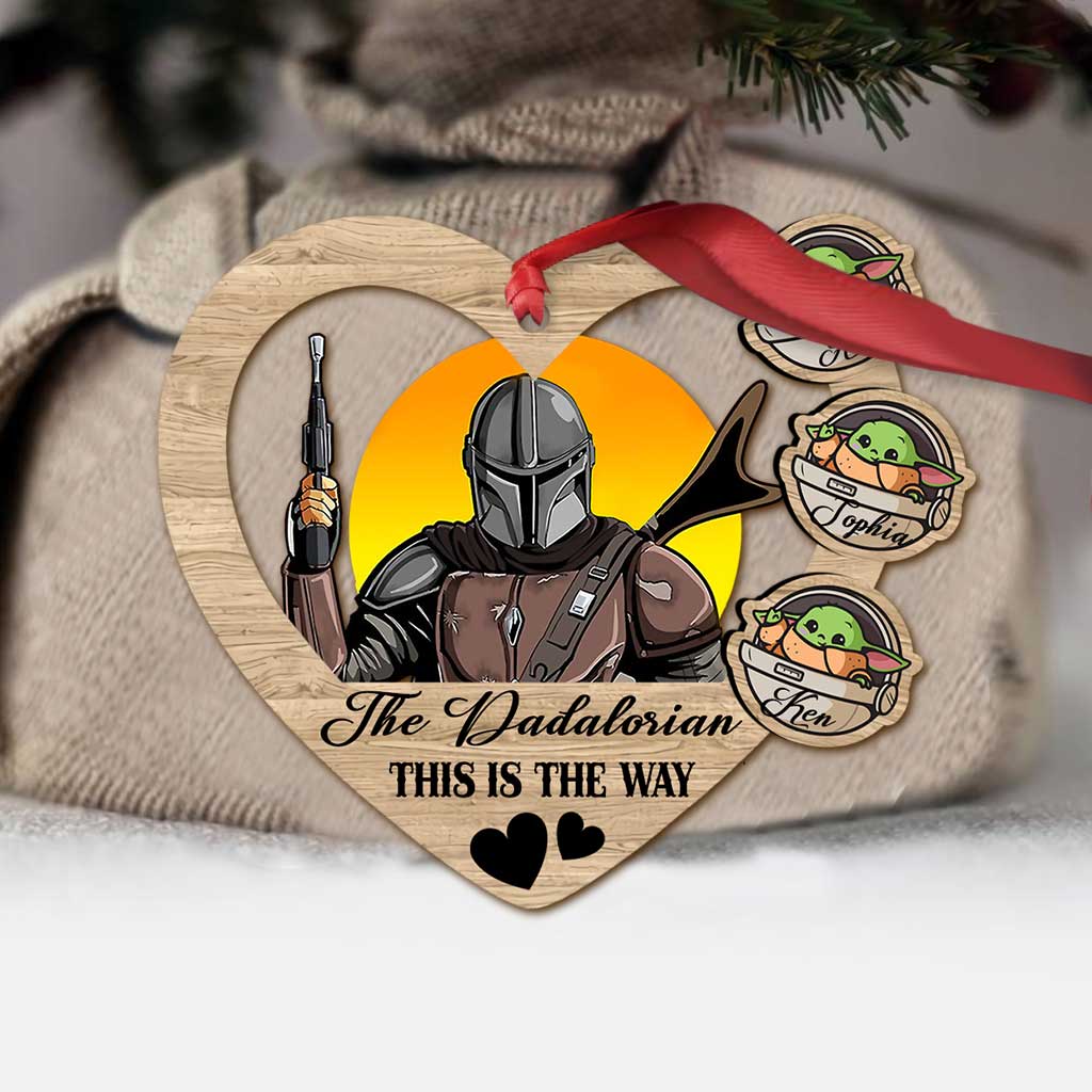 Personalized The Mandalorian Christmas Ornament Custom Gift Ornament GradoCreations