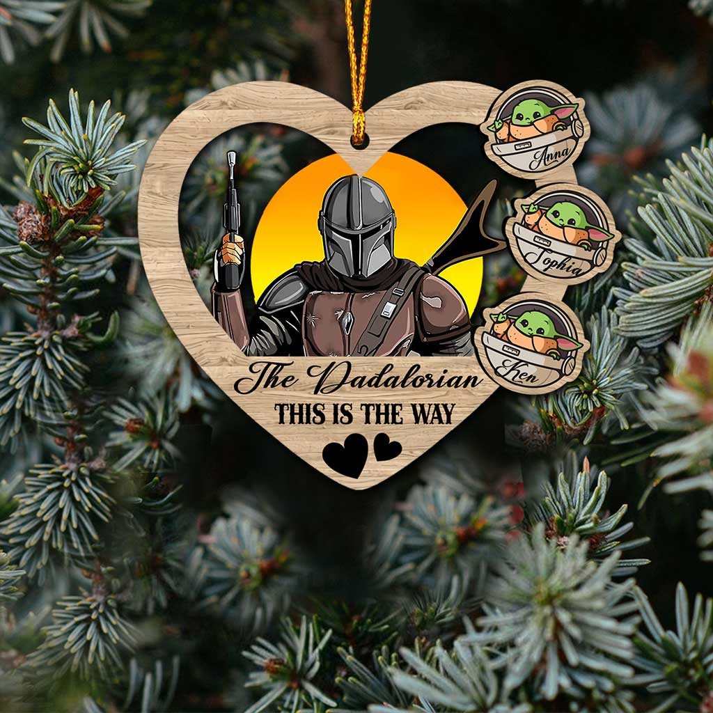 Personalized The Mandalorian Christmas Ornament Custom Gift Ornament GradoCreations