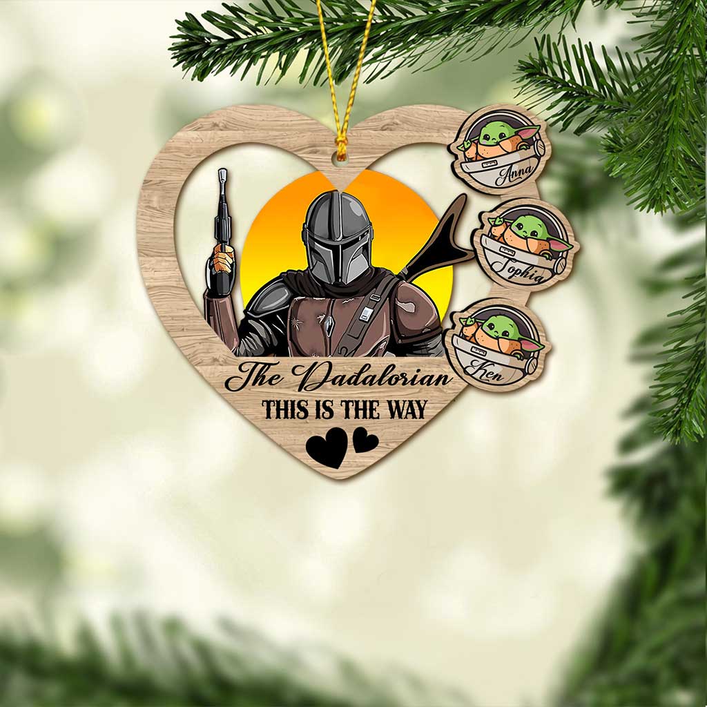 Personalized The Mandalorian Christmas Ornament Custom Gift Ornament GradoCreations