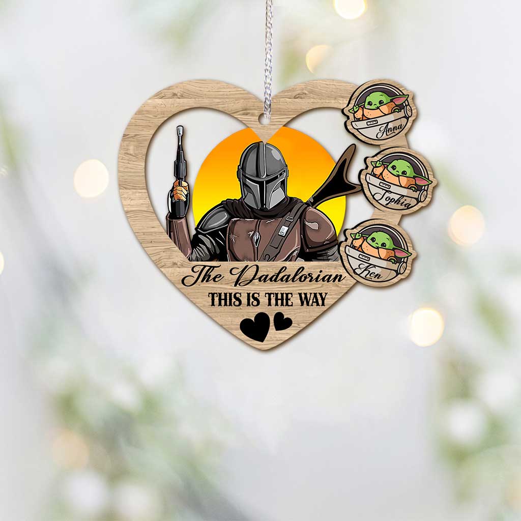 Personalized The Mandalorian Christmas Ornament Custom Gift Ornament GradoCreations