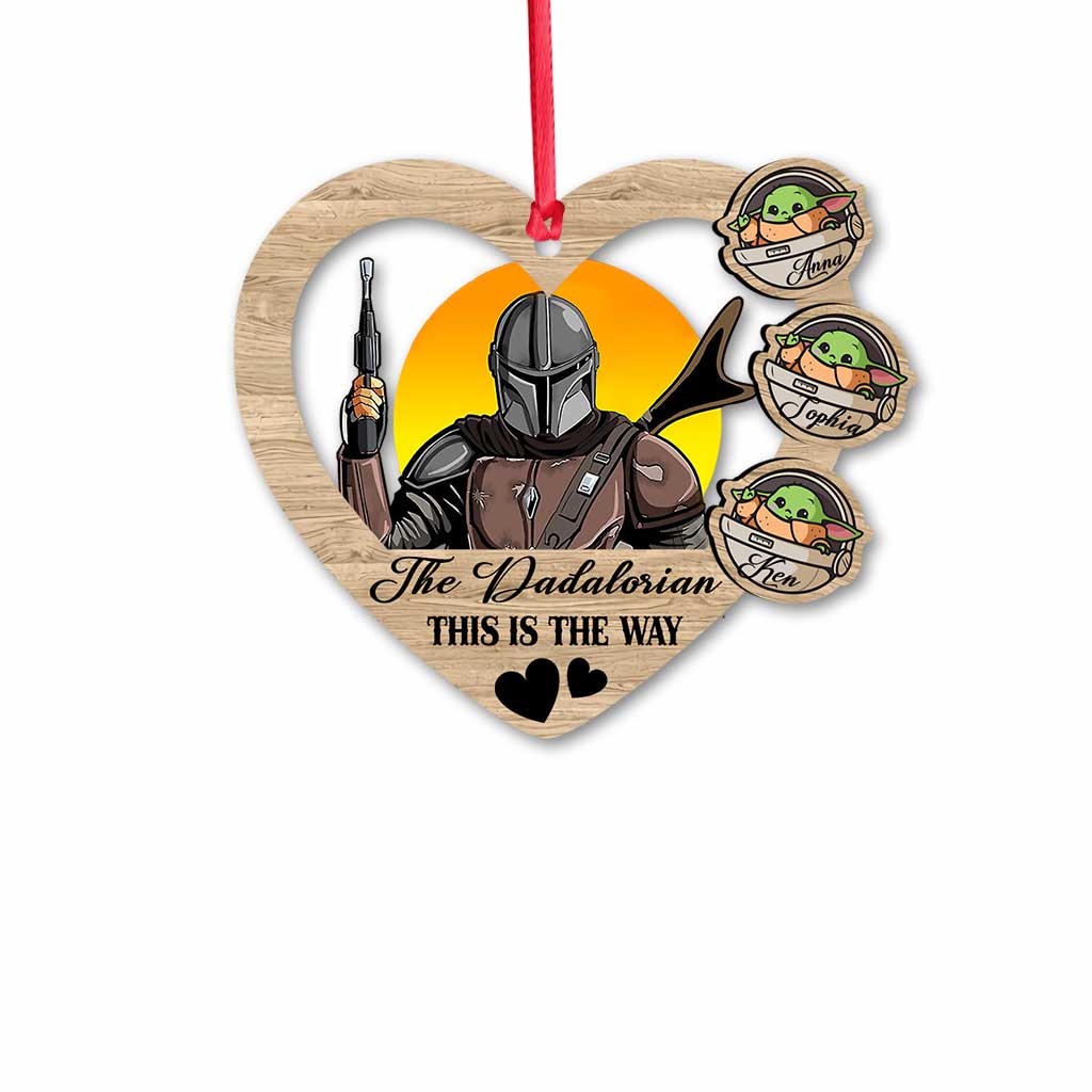 Personalized The Mandalorian Christmas Ornament Custom Gift Ornament GradoCreations