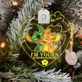 Personalized LED Acrylic Heart Ornament for Couples Christmas Gift Led Acrylic Ornament GradoCreations
