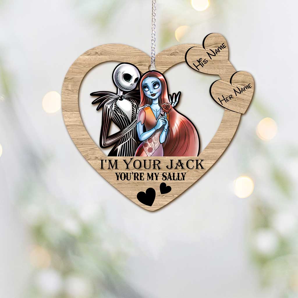 Personalized Christmas Nightmare Ornament Custom Names Gift for Couples Ornament GradoCreations