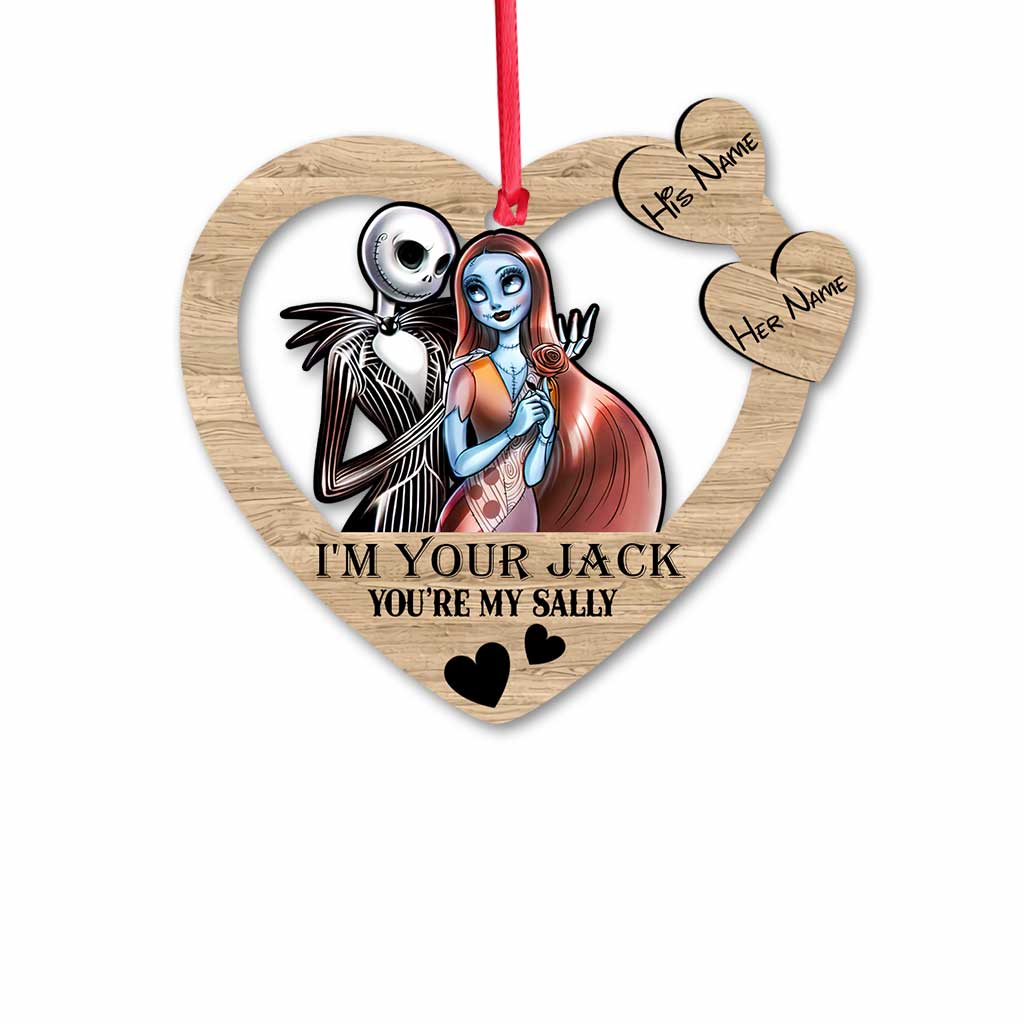 Personalized Christmas Nightmare Ornament Custom Names Gift for Couples Ornament GradoCreations