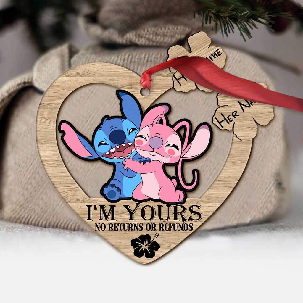 Personalized Christmas Ohana Ornament Custom Name Gift for Couples Ornament GradoCreations
