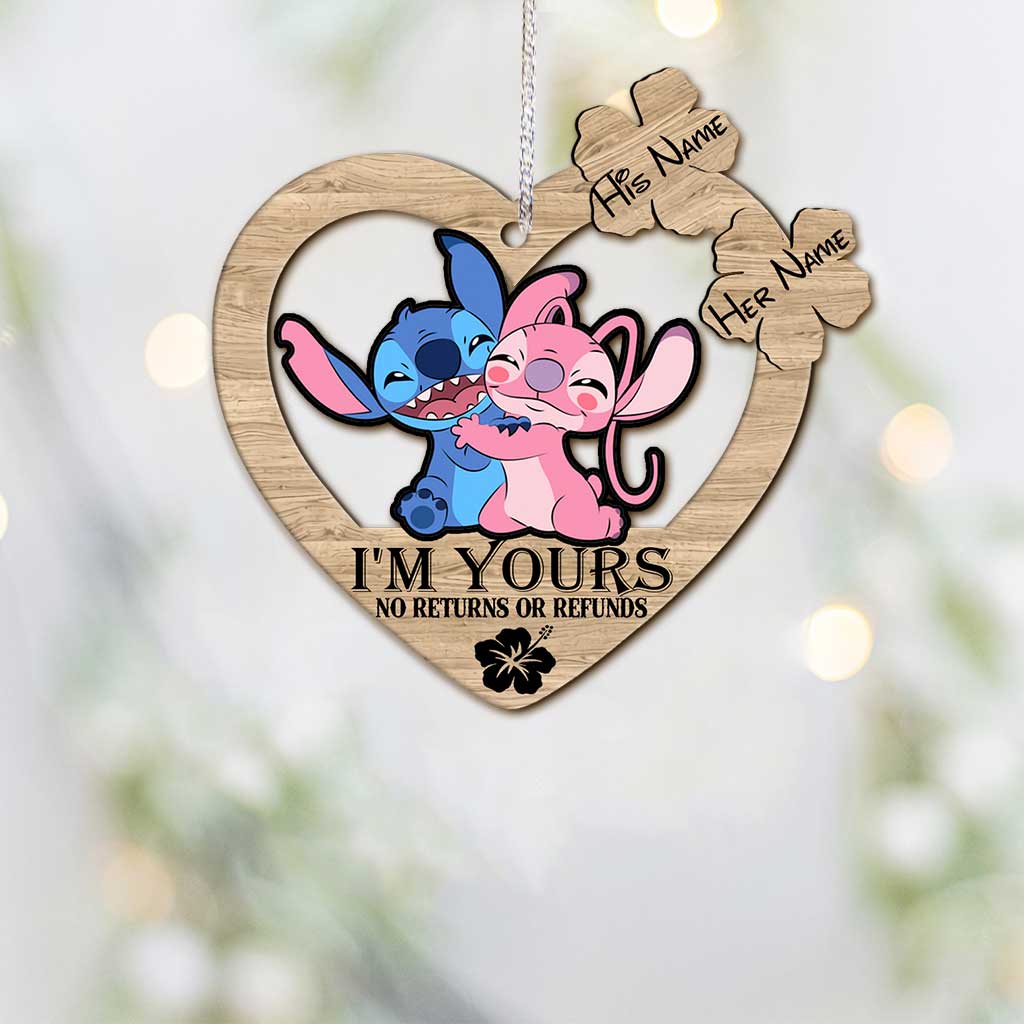 Personalized Christmas Ohana Ornament Custom Name Gift for Couples Ornament GradoCreations