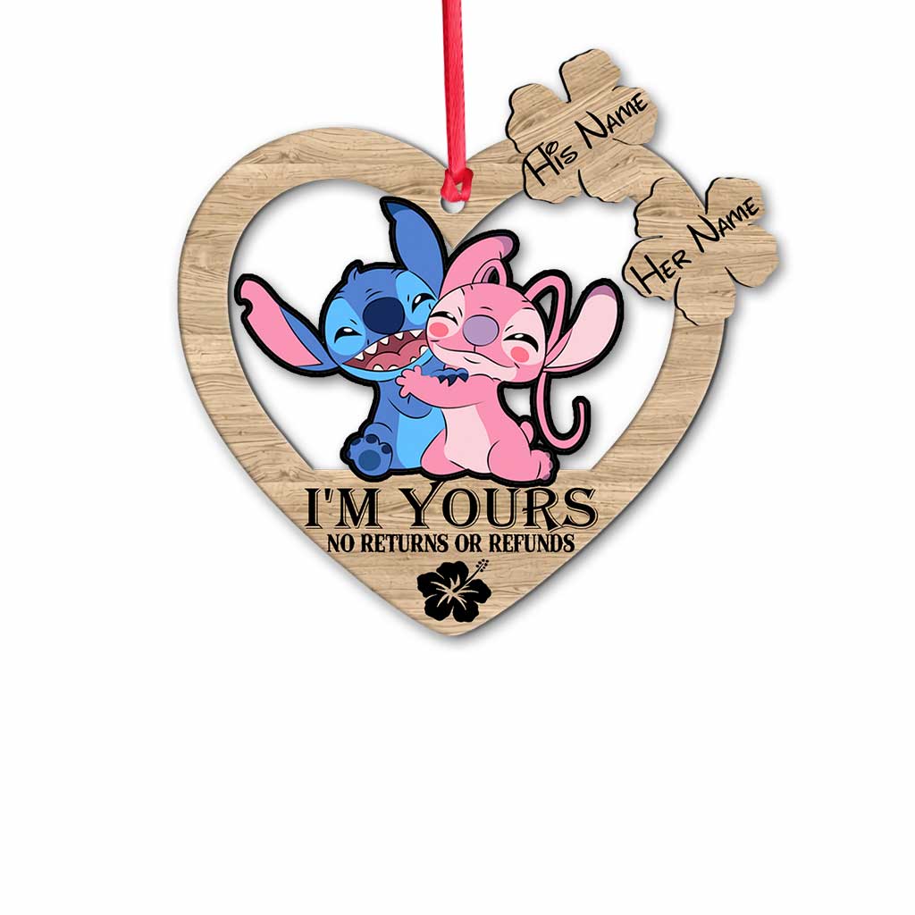 Personalized Christmas Ohana Ornament Custom Name Gift for Couples Ornament GradoCreations