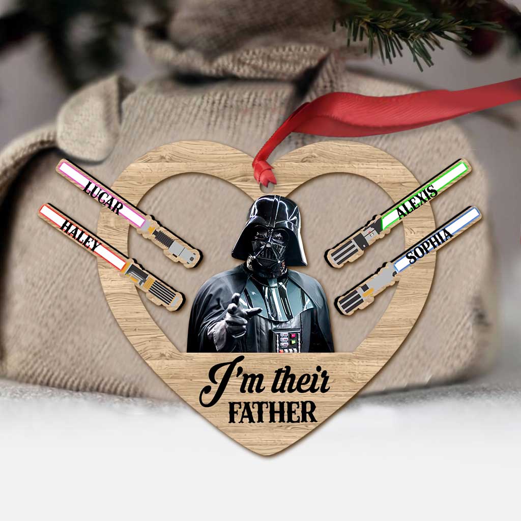 Personalized Christmas Ornament I'm Their Father Gift for Dad Ornament GradoCreations