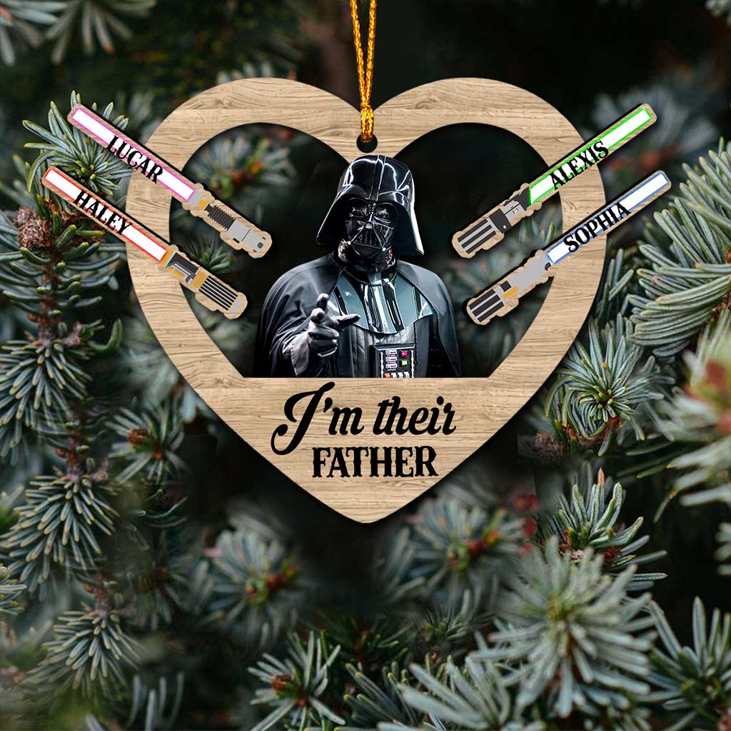 Personalized Christmas Ornament I'm Their Father Gift for Dad Ornament GradoCreations