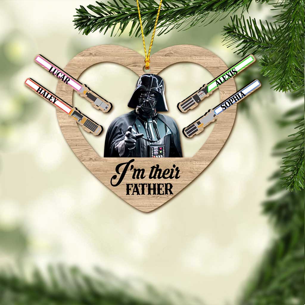 Personalized Christmas Ornament I'm Their Father Gift for Dad Ornament GradoCreations