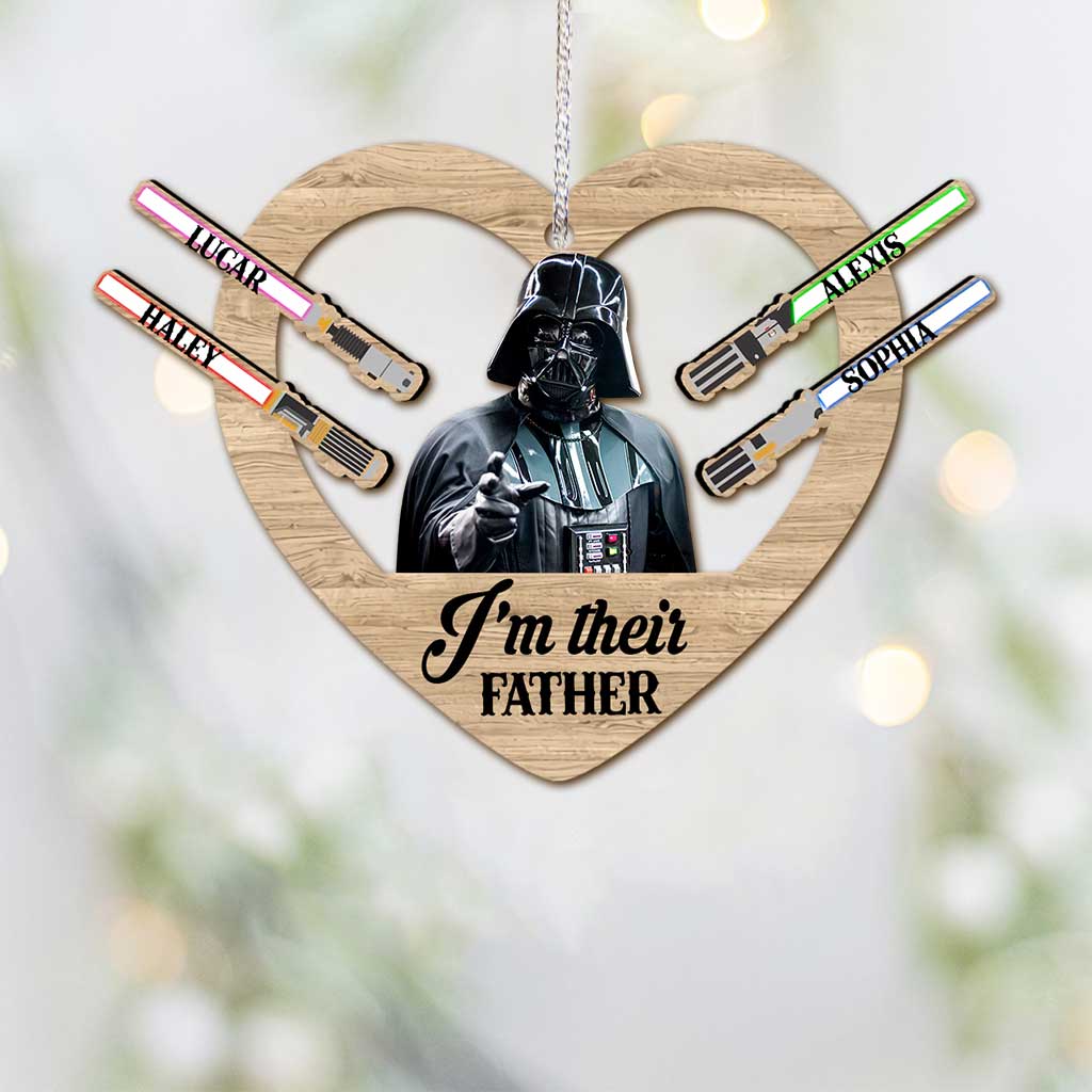 Personalized Christmas Ornament I'm Their Father Gift for Dad Ornament GradoCreations