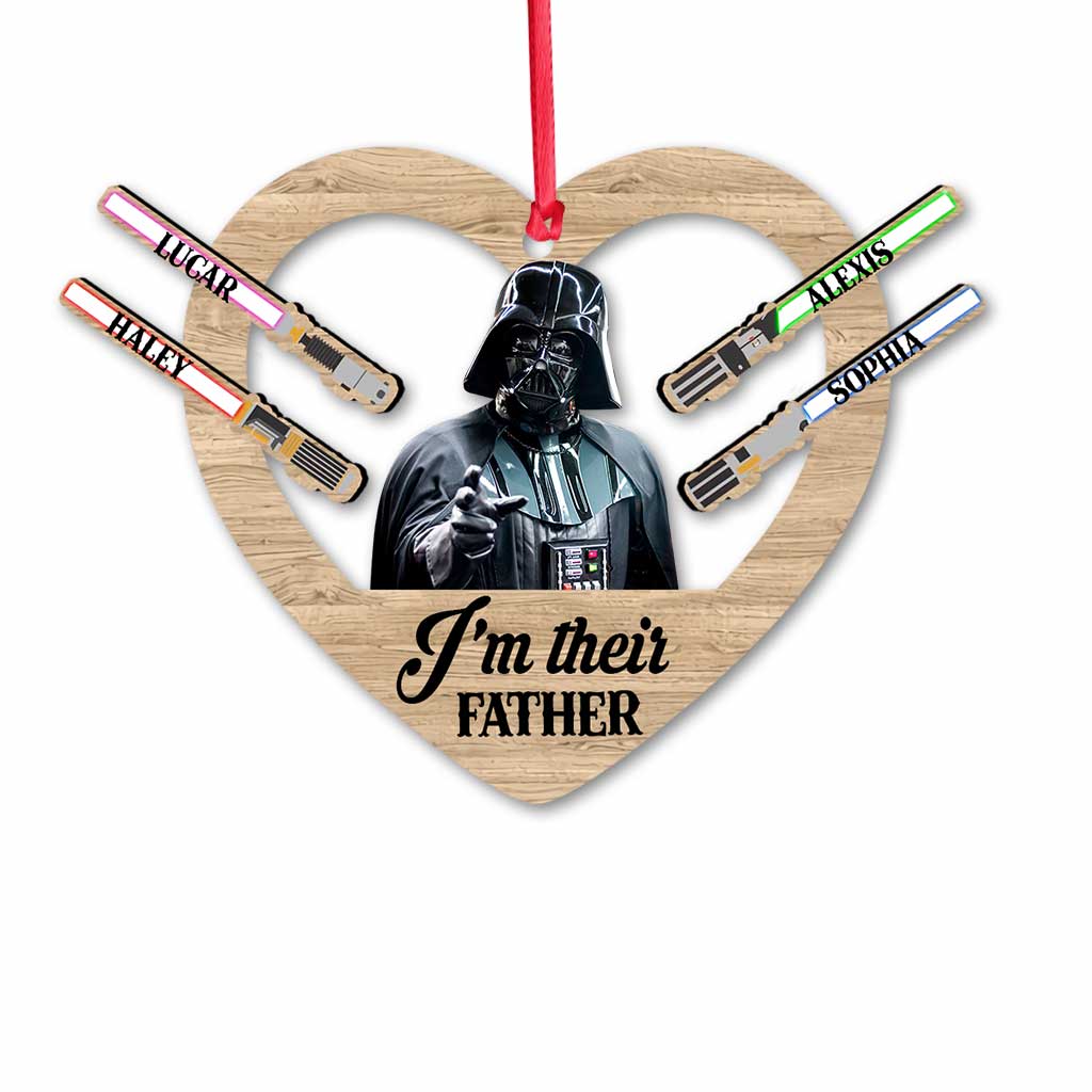 Personalized Christmas Ornament I'm Their Father Gift for Dad Ornament GradoCreations