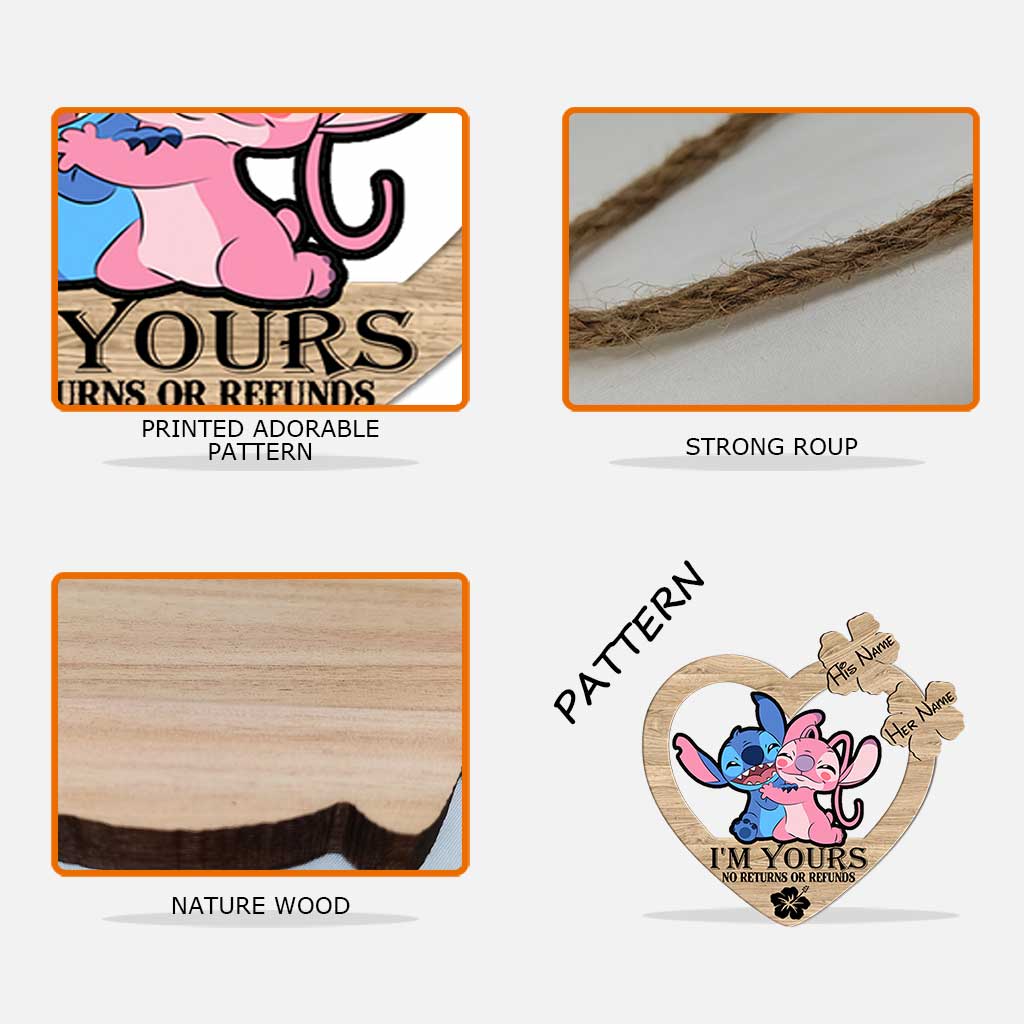 Personalized Ohana Wood Sign Custom Name Heart Gift for Him/Her Wood Sign GradoCreations