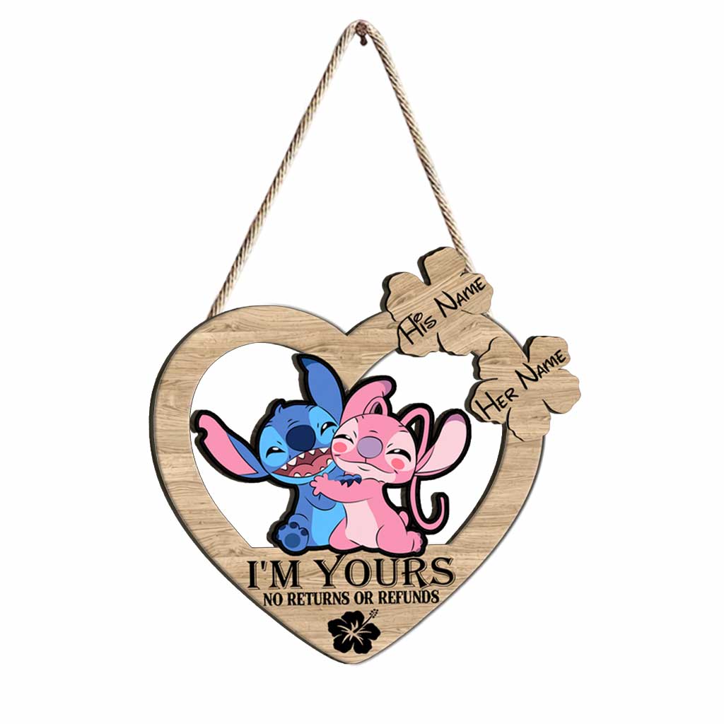 Personalized Ohana Wood Sign Custom Name Heart Gift for Him/Her Wood Sign GradoCreations