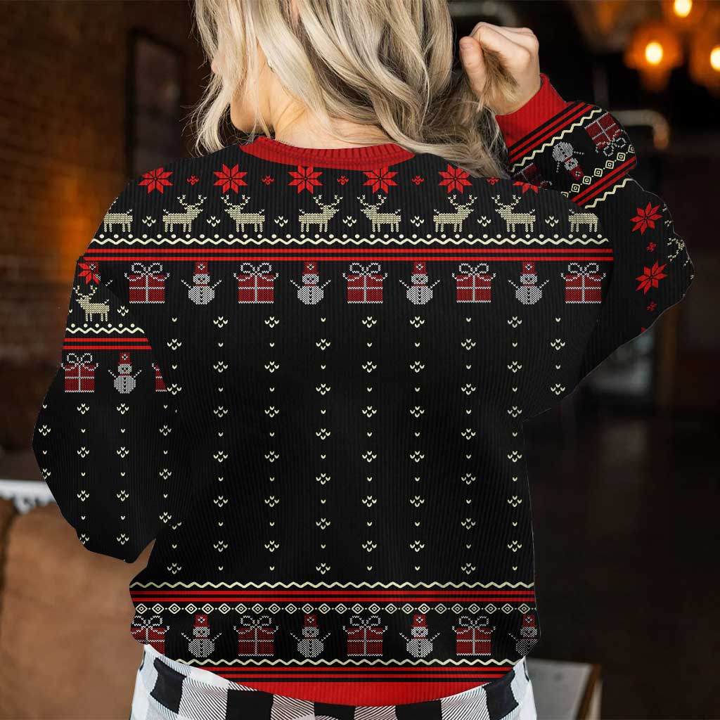 Personalized Christmas Sweater Custom Name Festive Gift Sweater GradoCreations