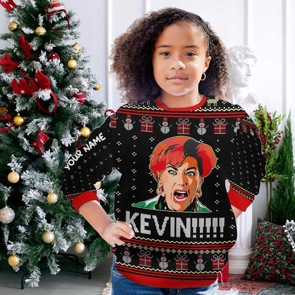 Personalized Christmas Sweater Custom Name Festive Gift Sweater GradoCreations