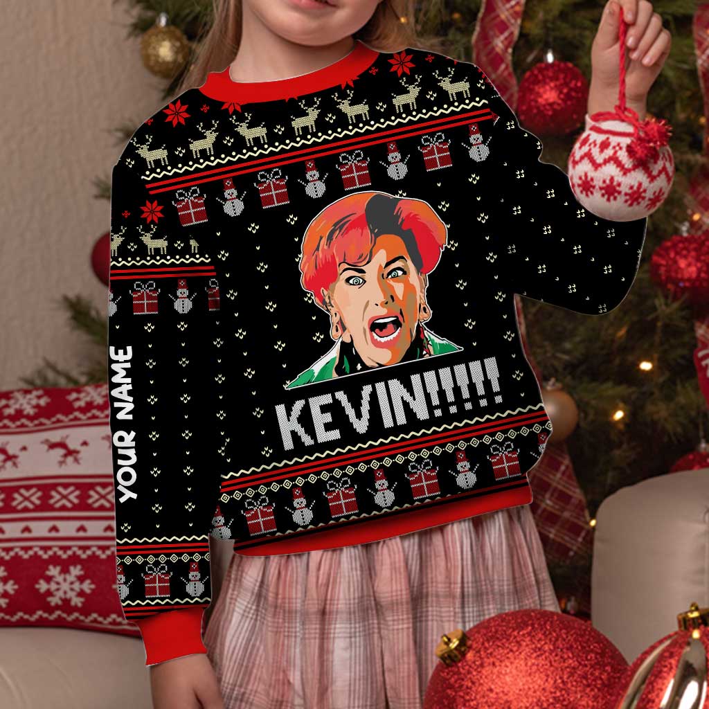 Personalized Christmas Sweater Custom Name Festive Gift Sweater GradoCreations