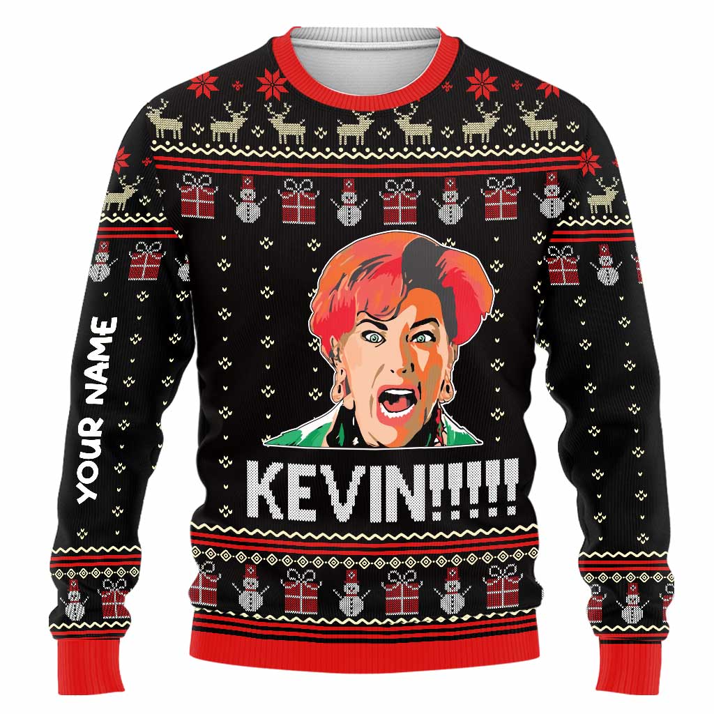 Personalized Christmas Sweater Custom Name Festive Gift Sweater GradoCreations