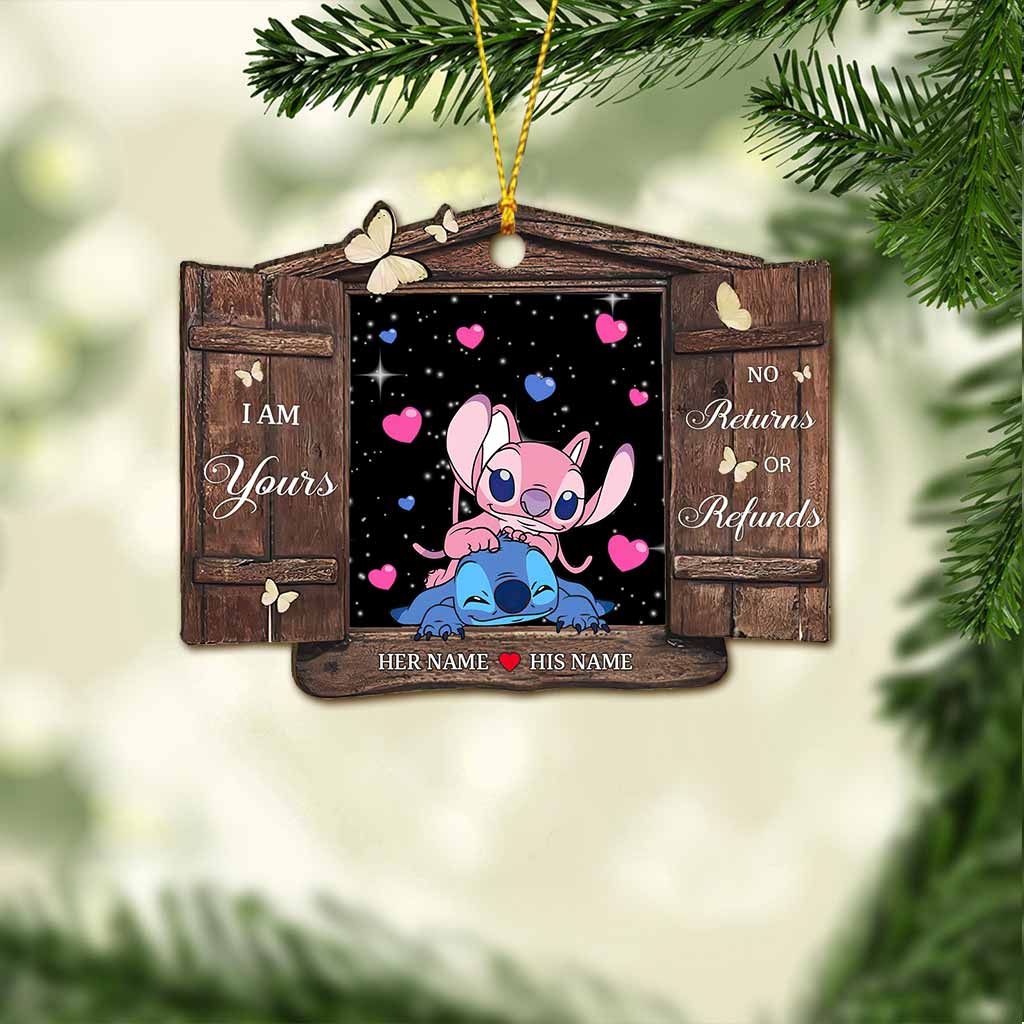 Personalized Christmas Ohana Ornament Custom Gift for Couples Ornament GradoCreations