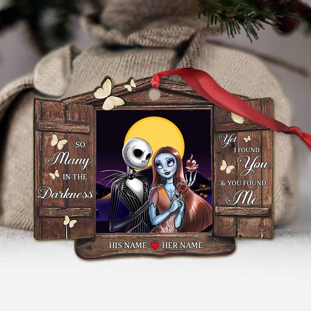 Personalized Christmas Nightmare Ornament Custom Couples Gift Ornament GradoCreations